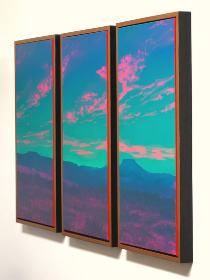 Abiquiú Triptych No.3 - Three 18" x 36" Canvases