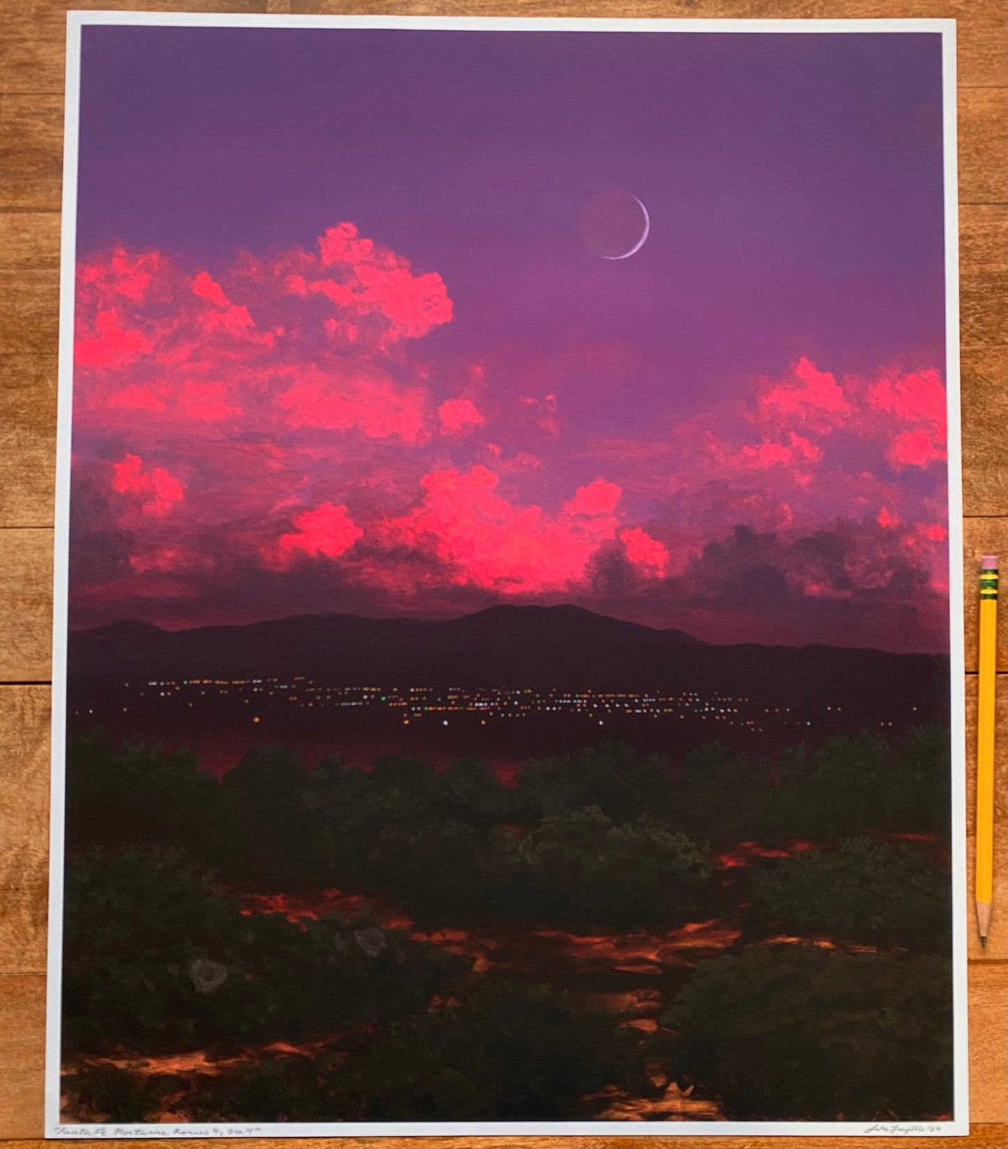 Santa Fe Nocturne Series 4, No.4 – Unframed Print