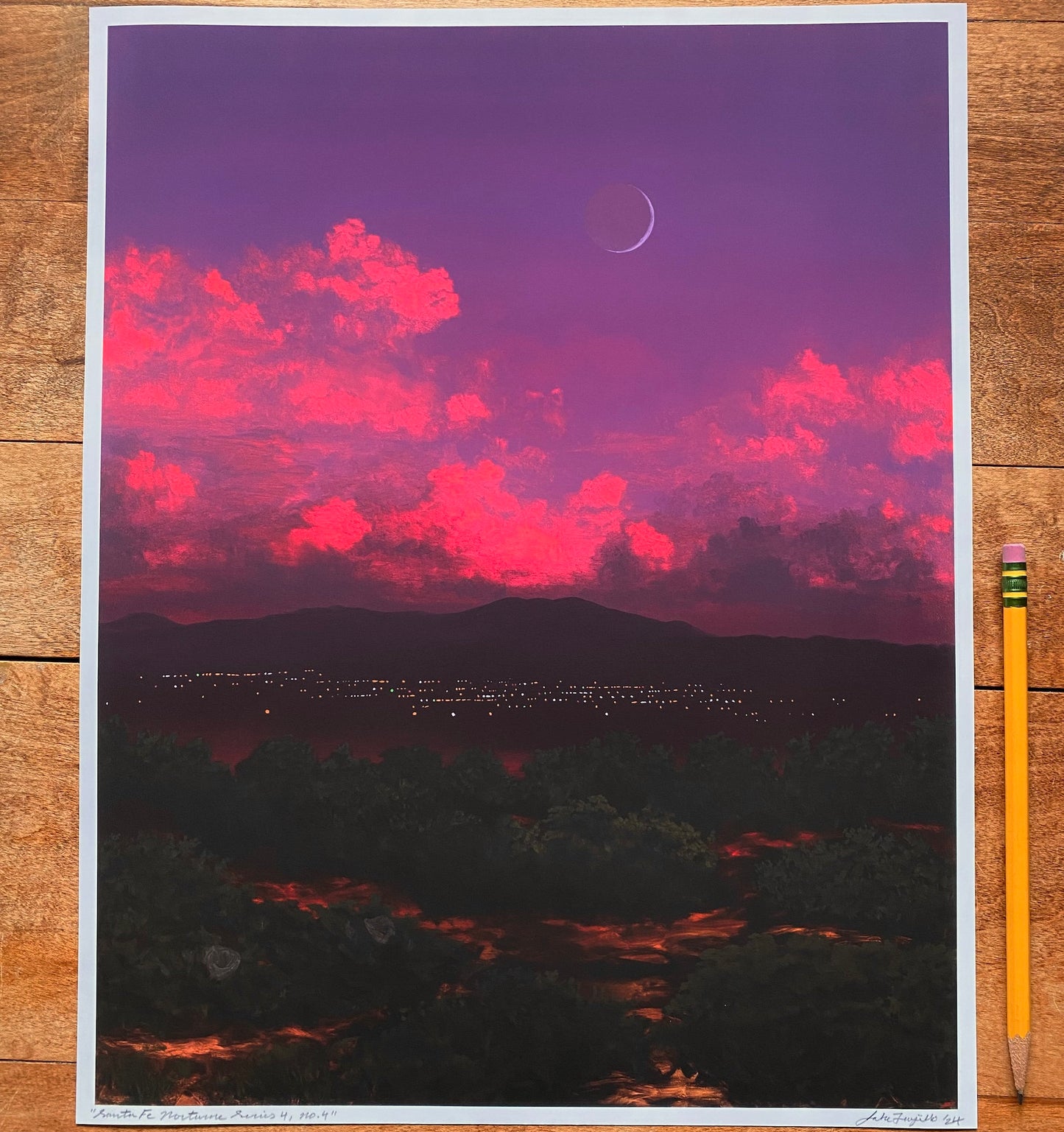 Santa Fe Nocturne Series 4, No.4 – Unframed Print