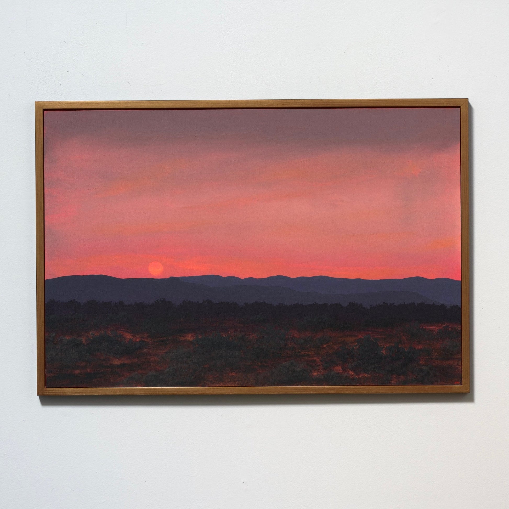 Jemez Series 7, No.1 - Original Southwest Landscape Oil Painting - 24 x 36 inches in handmade frame